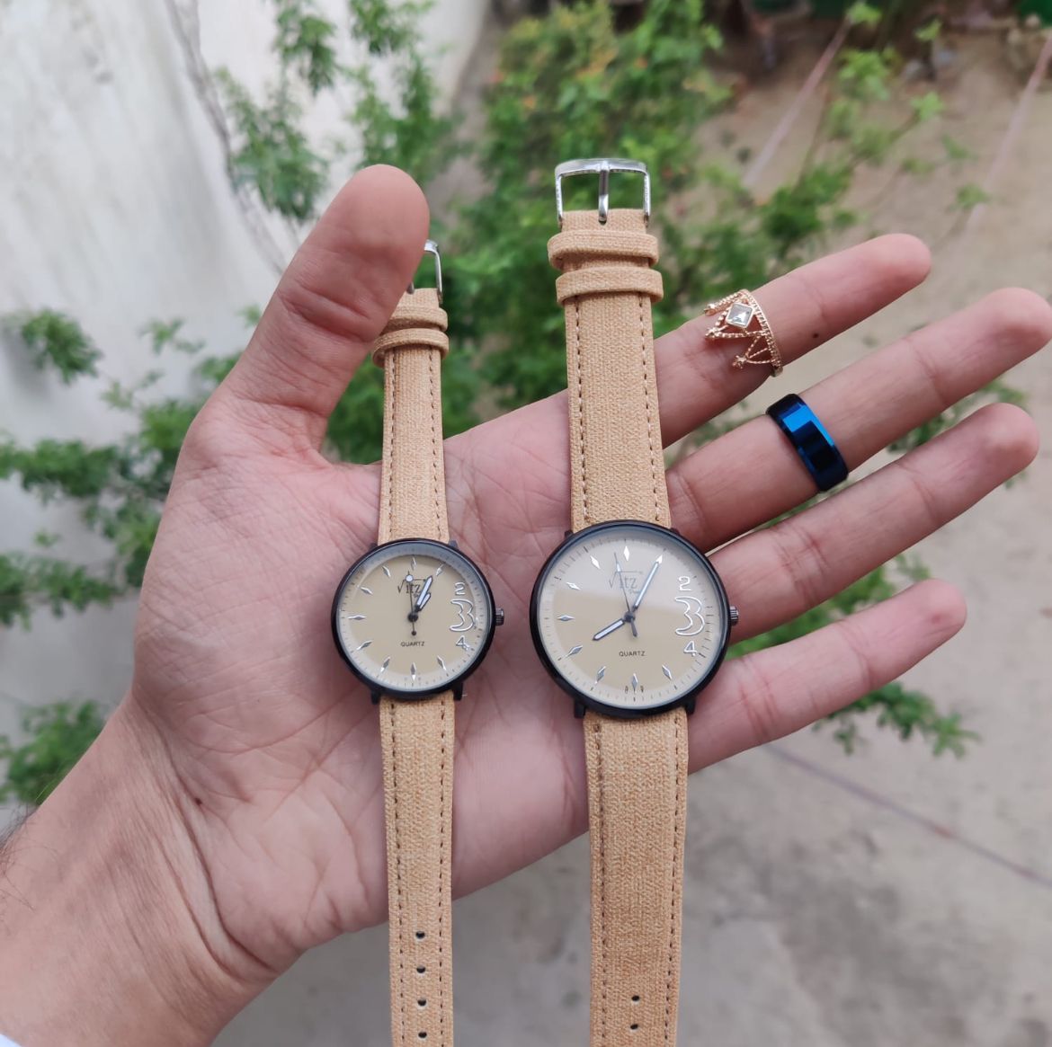 Couple watch Eid gift With 2 rings